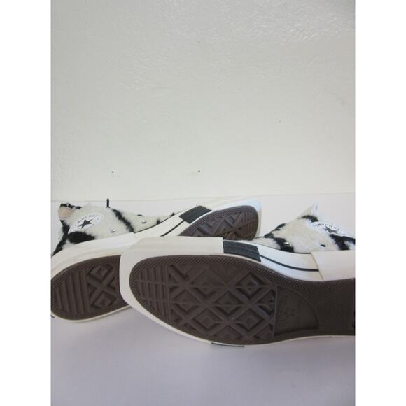 CONVERSE 2023 Rick Owens Dark Shadow Collab Unisex Zebra 6.5 Faux Shearling Shoe main image 5